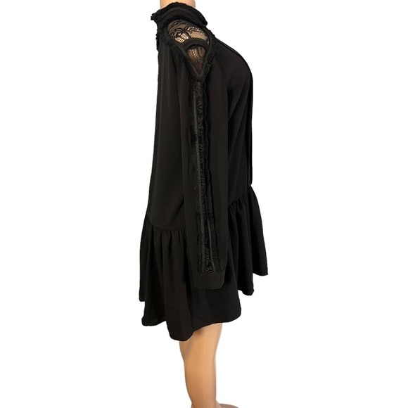 Endless Rose High Neck Black Lace Dress - Picture 7 of 9